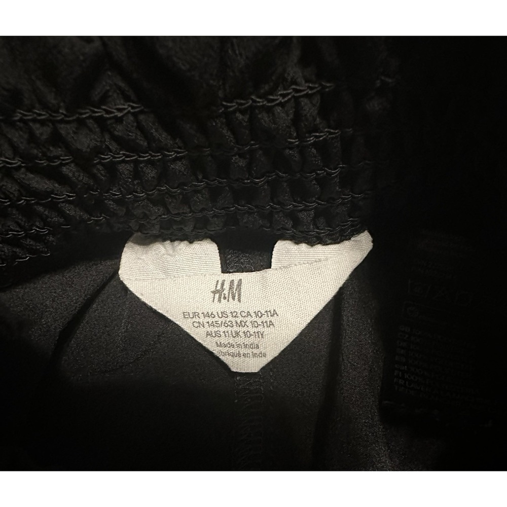 Girl's H&M Flowy Black Wide Leg Pants - US 12 - Picture 3 of 6